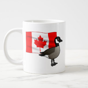 Canadian Goose & Flag Large Coffee Mug