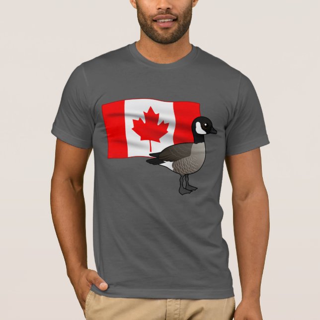 Canadian Goose & Flag T-Shirt (Front)