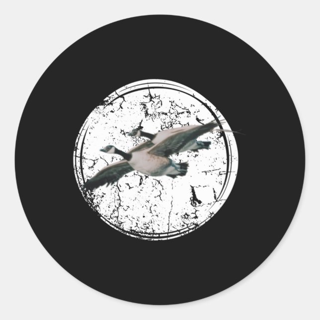 Canadian Goose Hunting Goose Hunting Classic Round Sticker (Front)