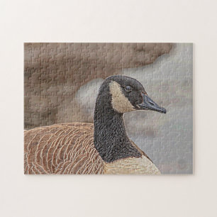 Canadian Goose Portrait Jigsaw Puzzle