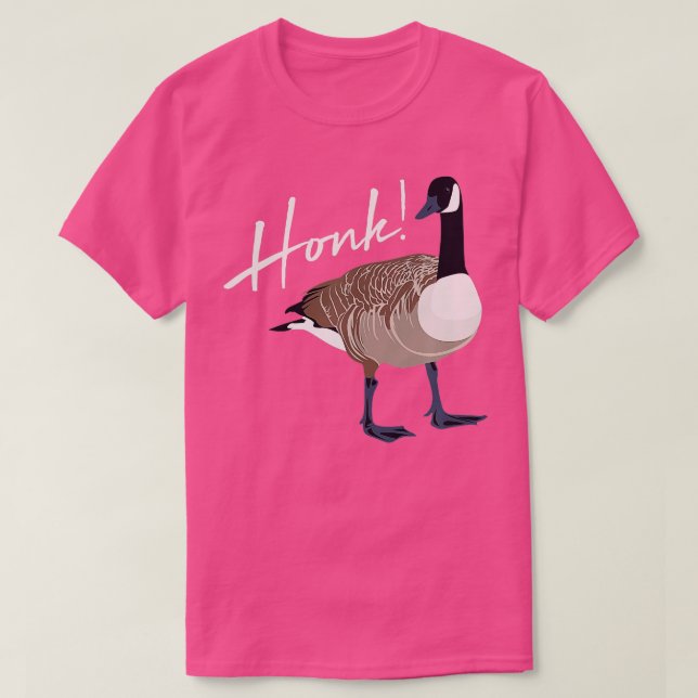 Canadian Goose Shirt Honk Funny Cute Bird Hunter G (Design Front)