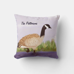 Canadian Goose Throw Pillow