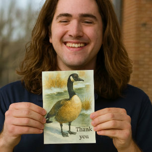 Canadian Goose Wildlife Thank You Card
