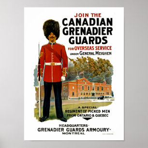 Canadian Grenadier Guards Poster