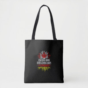 canadian ground with german roots tote bag