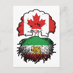 Canadian Grown Iranian Roots Lion and Sun Postcard
