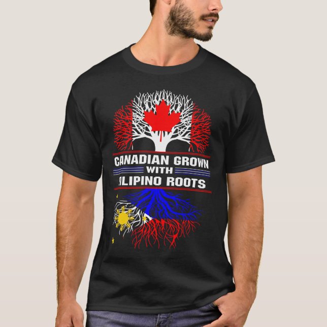 Canadian Grown with Filipino Roots T-Shirt (Front)