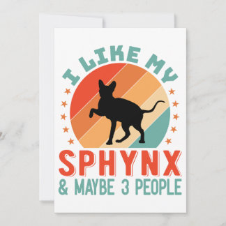 Canadian Hairless Sphynx Cat Owner Humour Holiday Card