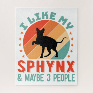 Canadian Hairless Sphynx Cat Owner Humour Jigsaw Puzzle
