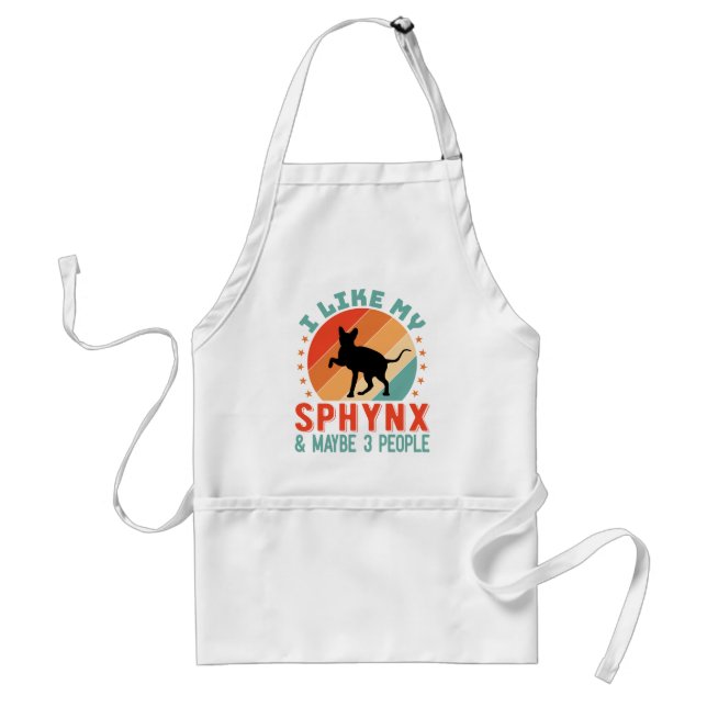 Canadian Hairless Sphynx Cat Owner Humour Standard Apron (Front)