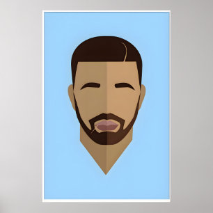 Canadian Hip Hop Inspired Original Icon Design Poster