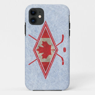Canadian Hockey Flag Logo iPhone 11 Case