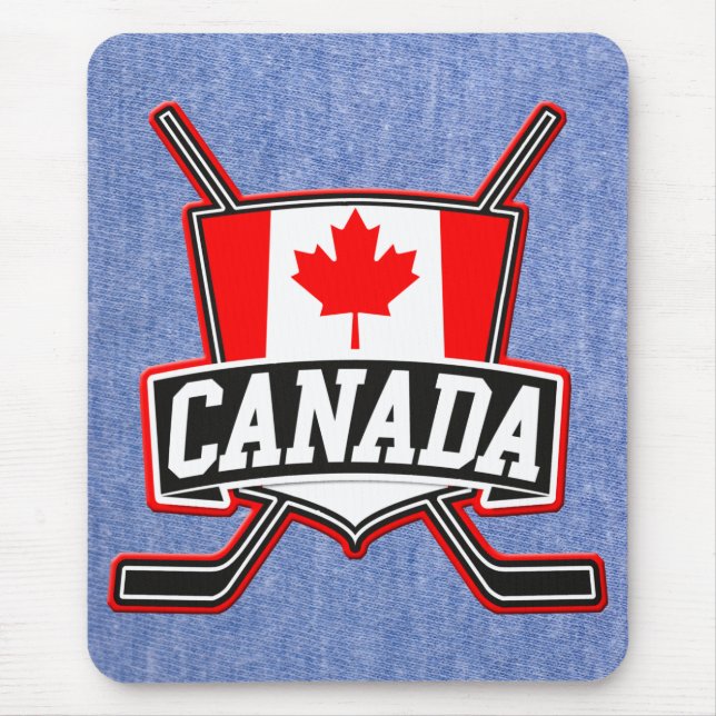 Canadian Hockey Logo Mouse Mat (Front)