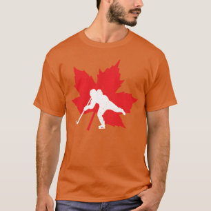 Canadian Hockey Maple Leaf Canada Sports Pride ret T-Shirt