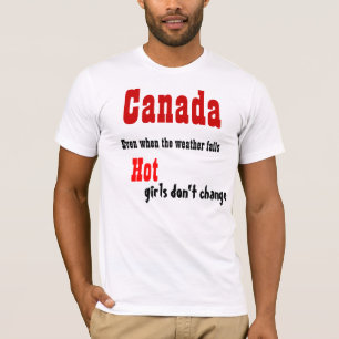 Canadian hot girls t-shirts