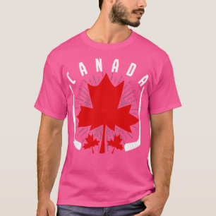 Canadian Ice Hockey Maple Leaf Canada T-Shirt