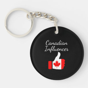 Canadian Influencer thumbs up Lighthouse route Key Ring