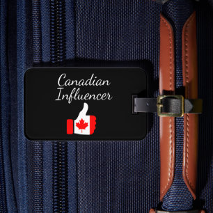 Canadian Influencer thumbs up Lighthouse route Luggage Tag