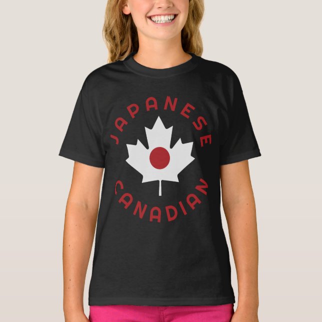 Canadian Japanese Roots  T-Shirt (Front)