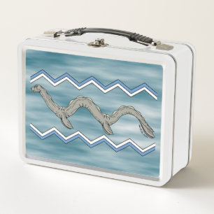 Canadian Lake Monster and Zigzags Metal Lunch Box