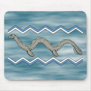 Canadian Lake Monster and Zigzags Mouse Mat