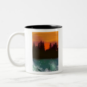 Canadian Lake Two-Tone Coffee Mug