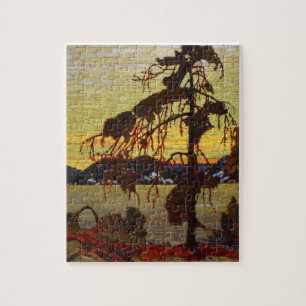 Canadian Landscape Art Jack Pine by Tom Thomson Jigsaw Puzzle
