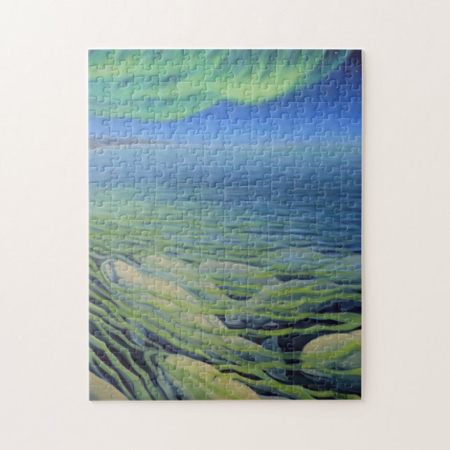 Canadian Landscape Art Puzzles - Beluga Whales (Vertical)