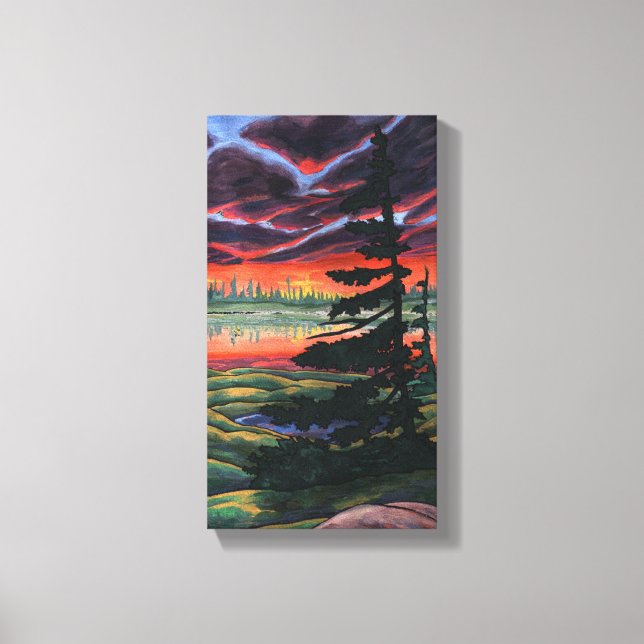 Canadian Landscape Painting Print Canvas Small (Front)