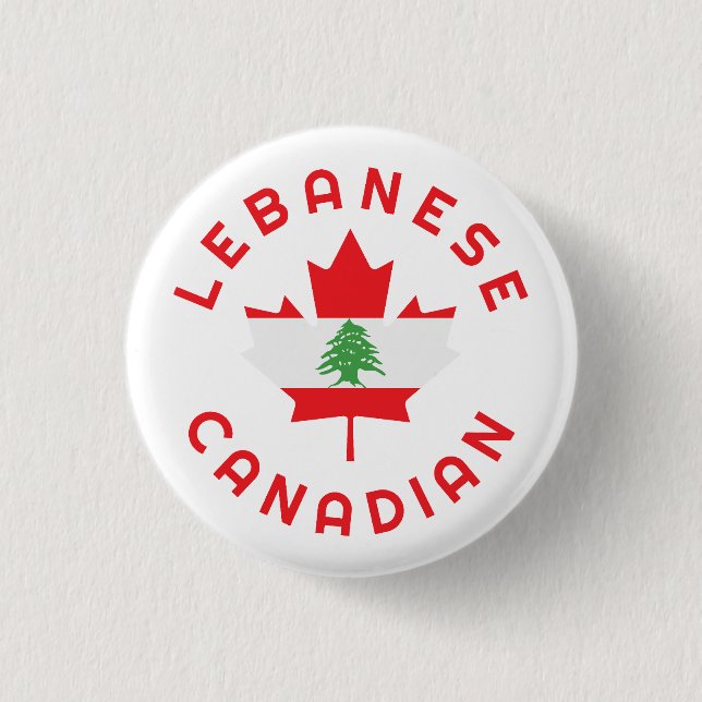 Canadian Lebanese Roots 3 Cm Round Badge (Front)