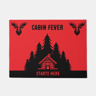 Canadian Log Cabin Funny Decorative Doormat