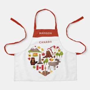 Canadian Love custom name Apron