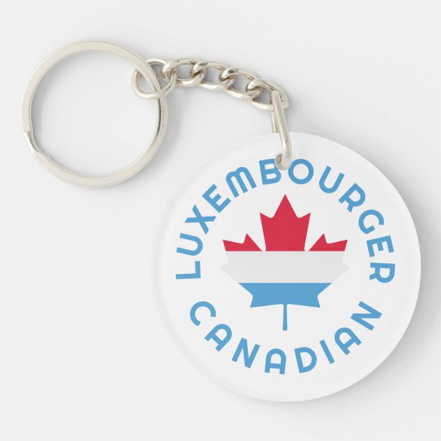 Canadian Luxembourger Roots Key Ring (Front)