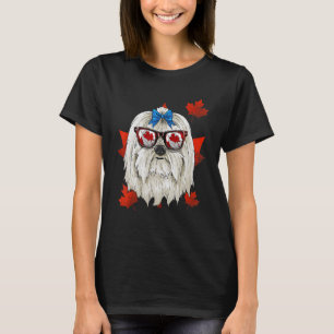 Canadian Maltese Maple Tree Leaf Canada Flag Pet D T-Shirt