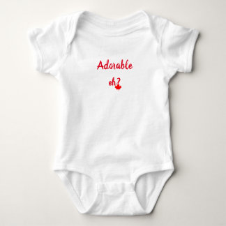 Canadian Maple Leaf Adorable Eh  Baby Bodysuit