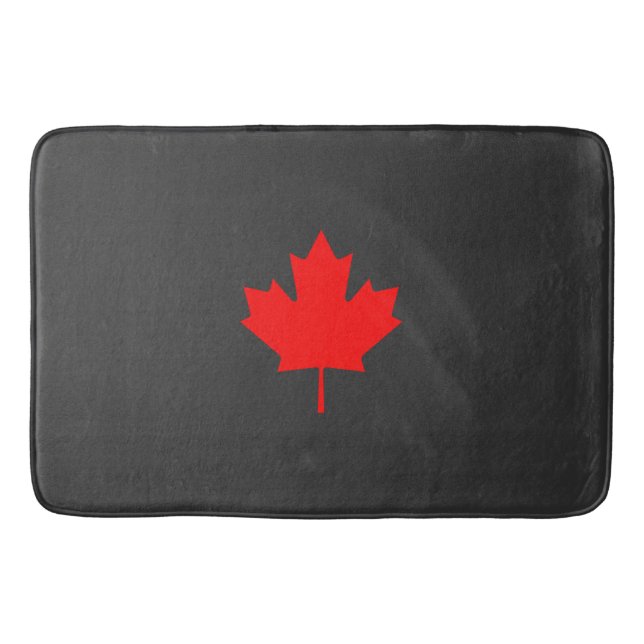 Canadian Maple Leaf Bath Mat (Front)