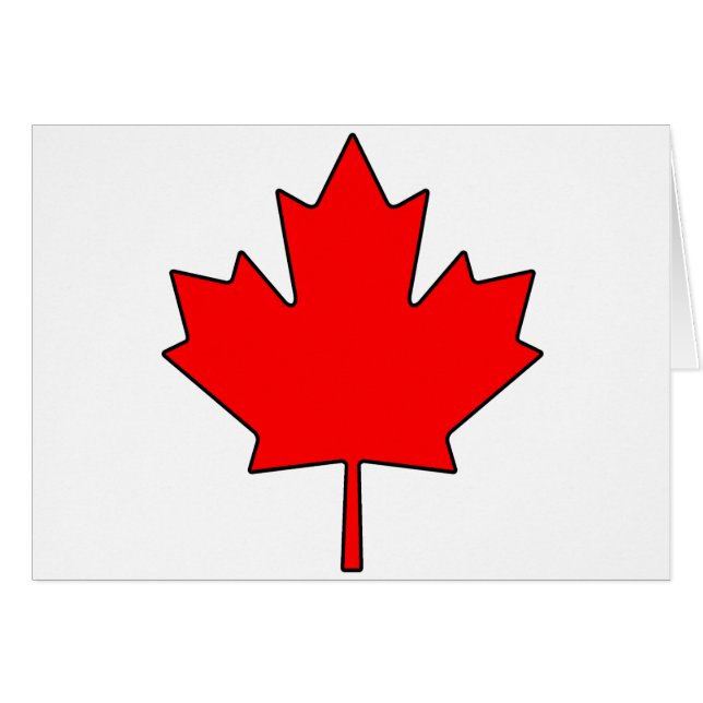 Canadian Maple Leaf Canada National Symbol (Front Horizontal)