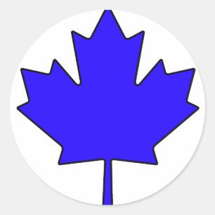 Canadian Maple Leaf Canada National Symbol Classic Round Sticker