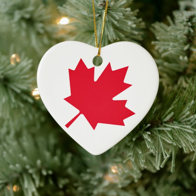 Canadian Maple Leaf Ceramic Tree Decoration (Tree)