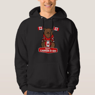 Canadian Maple Leaf Flag Happy Canada Day D Eh Hoodie