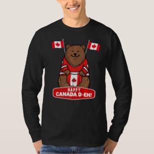 Canadian Maple Leaf Flag  Happy Canada Day D Eh T-Shirt
