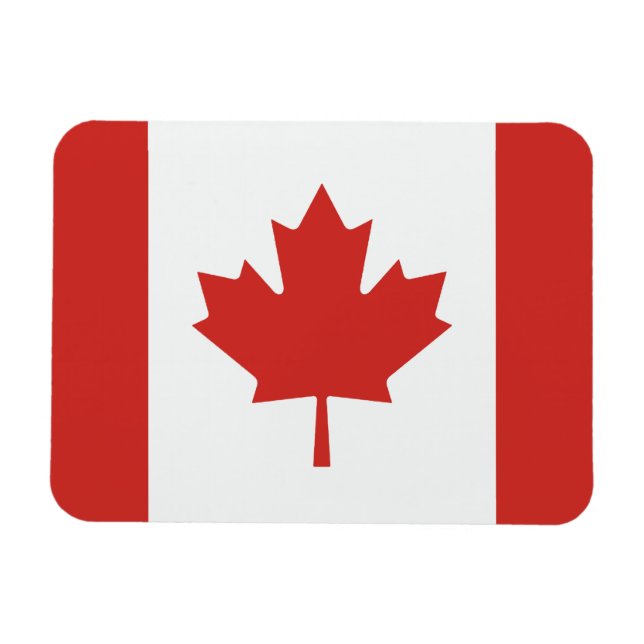 Canadian Maple Leaf Flag Magnet (Horizontal)