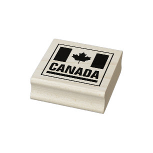 Canadian maple leaf flag of Canada custom Rubber Stamp