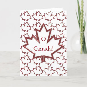 Canadian Maple Leaf Greeting Card