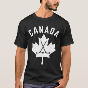 Canadian Maple Leaf Hockey Men Women Kids T-Shirt