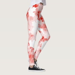 Canadian  maple leaf leggings