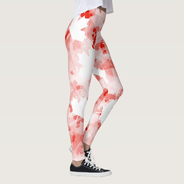 Canadian  maple leaf leggings (Right)