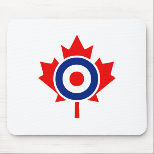 Canadian Maple Leaf Roundel Graphic Mouse Mat