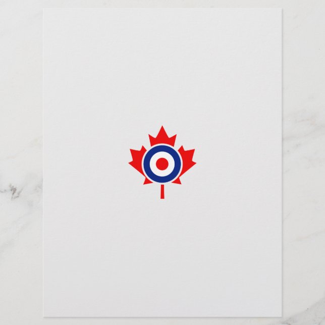 Canadian Maple Leaf Roundel Mod Badge (Front)