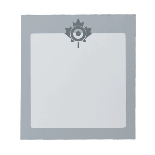 Canadian Maple Leaf Roundel Mod CANADA Notepad (Front)